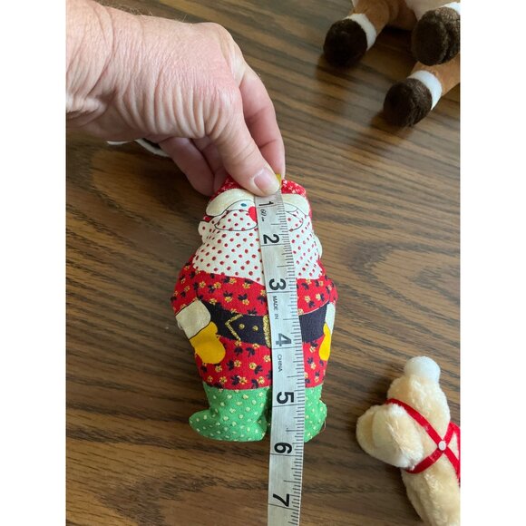 Vintage Christmas plush and tree ornaments - Picture 6 of 8